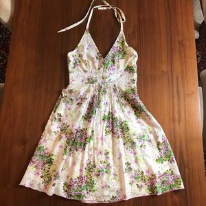 Anna Sui for Anthropologie Silk Halter Dress